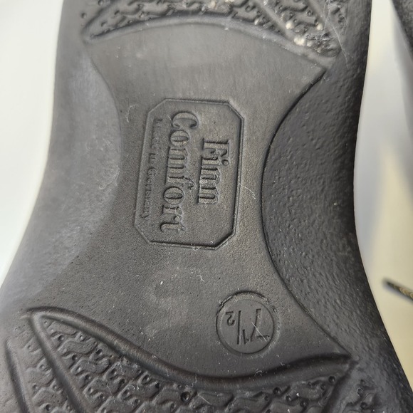 Finn Comfort Womens Acapulco Black Leather Lace Up Oxford Shoes Size 7.5 Loafers - Picture 11 of 11